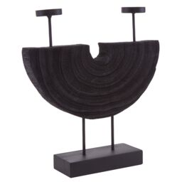 Orsina Handcrafted 2 Candle Holder, Versatile Candle Stick Holders, Candle Stand Holder, Stylish Candle Base in Black - thumbnail 2
