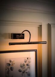 ValueLights Capri Pair of Adjustable Twin Bulb Picture Wall Lights with G9 Bulbs in Black - thumbnail 3