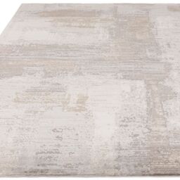 The Rug Shop UK Silver Modern Luxurious Easy to clean Machine Made Abstract Abstract Area Rug - Size: 200 cm x 290 cm - thumbnail 6