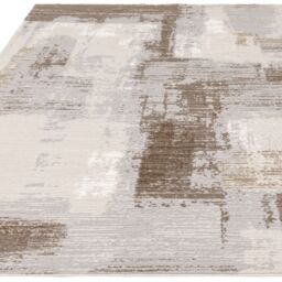 The Rug Shop UK Silver Modern Luxurious Easy to clean Machine Made Abstract Abstract Area Rug - Size: 200 cm x 290 cm - thumbnail 2