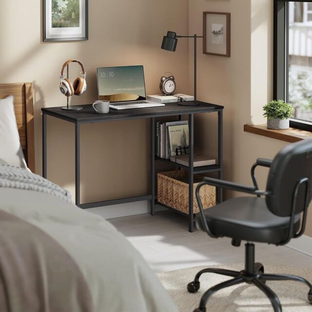 VASAGLE Industrial Computer Desk Office Table Study Bedroom in Black - image 1