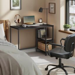 VASAGLE Industrial Computer Desk Office Table Study Bedroom in Black - thumbnail 1