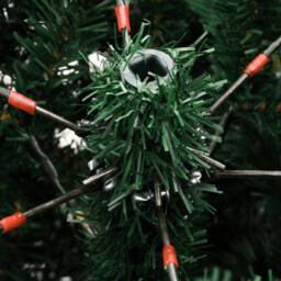 Berkfield Home Beautiful Artificial Hinged Christmas Tree with Stand 180 cm in Green - thumbnail 7