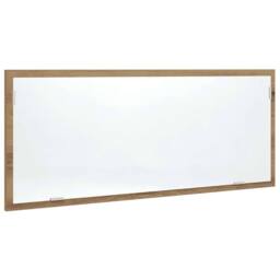 Berkfield Home LED Bathroom Mirror Artisan Oak 100x8.5x37 cm Engineered Wood in Brown - thumbnail 5