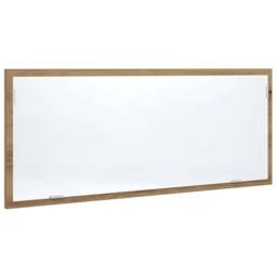 Berkfield Home LED Bathroom Mirror Artisan Oak 100x8.5x37 cm Engineered Wood in Brown - thumbnail 2