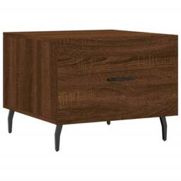 Berkfield Home Coffee Tables 2 pcs Brown Oak 50x50x40 cm Engineered Wood - Size: 50 x 50 x 40 cm - thumbnail 5