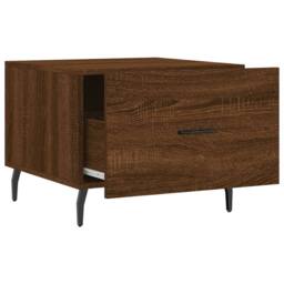 Berkfield Home Coffee Tables 2 pcs Brown Oak 50x50x40 cm Engineered Wood - Size: 50 x 50 x 40 cm - thumbnail 7