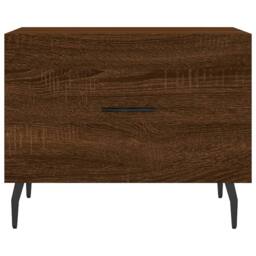 Berkfield Home Coffee Tables 2 pcs Brown Oak 50x50x40 cm Engineered Wood - Size: 50 x 50 x 40 cm - thumbnail 6
