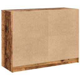 Berkfield Home Sideboard Old Wood 102x37x75.5 cm Engineered Wood in Brown - thumbnail 6