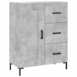 Berkfield Home Sideboard Concrete Grey 69.5x34x90 cm Engineered Wood - thumbnail 2