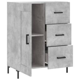 Berkfield Home Sideboard Concrete Grey 69.5x34x90 cm Engineered Wood - thumbnail 6