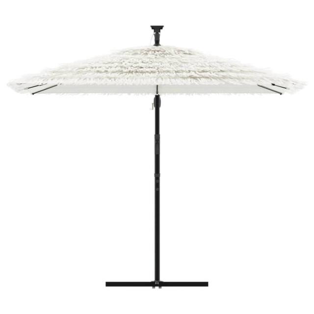 Berkfield Home Durable Garden Parasol with Steel Pole White 269x269x235 cm - Size: 269 x 269 x 235 cm - image 1
