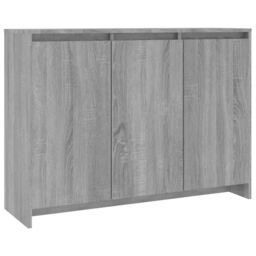 Berkfield Home Sideboard Grey Sonoma 102x33x75 cm Engineered Wood - Size: 102 x 33 x 75 cm - thumbnail 2