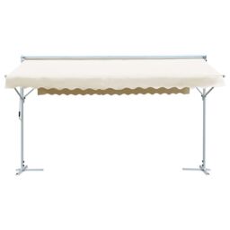 Berkfield Home Free Standing Awning 500x300 cm Cream in Beige - thumbnail 2