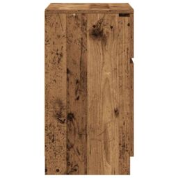 Berkfield Home Bedside Cabinet Old Wood 39x35x65 cm Engineered Wood - Size: 39 x 35 x 65 cm - thumbnail 7