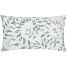 Evans Lichfield Canina Floral Water & UV Resistant Outdoor Cushion in Off-White - Size: 30 cm x 50 cm - thumbnail 2
