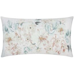 Evans Lichfield Canina Floral Water & UV Resistant Outdoor Cushion in Off-White - Size: 30 cm x 50 cm - thumbnail 1