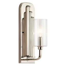 Netlighting Kichler Kimrose Wall Lamp Polished Nickel in Grey - thumbnail 1