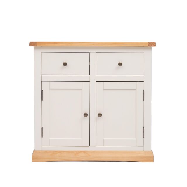 Cabinet Bits Trevi Off-White 2 Drawer 2 Door Sideboard Brass Knob - image 1