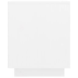 Berkfield Home TV Cabinet White 74x35x44 cm Solid Wood Pine - Size: 74 x 35 x 44 cm - thumbnail 5