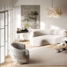 Kukoon Beige Plush Textured Looped Pile Area Rug in Light Brown - Size: 80 cm x 150 cm - thumbnail 2