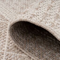 Kukoon Beige Plush Textured Looped Pile Area Rug in Light Brown - Size: 80 cm x 150 cm - thumbnail 6