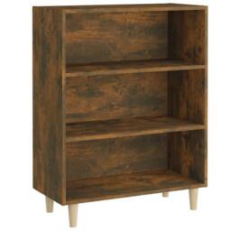 Berkfield Home Sideboard Smoked Oak 69.5x32.5x90 cm Engineered Wood in Brown - thumbnail 1