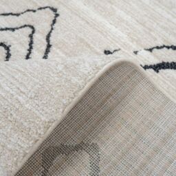 Kukoon Cream Black Moroccan Berber Super Soft Rug - Size: 240 cm x 330 cm - thumbnail 5