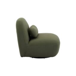 sweeek Textured terry swivel armchair in Khaki - thumbnail 8
