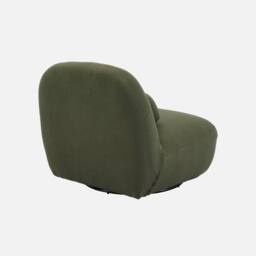 sweeek Textured terry swivel armchair in Khaki - thumbnail 4