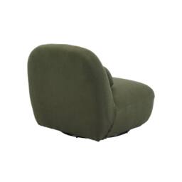 sweeek Textured terry swivel armchair in Khaki - thumbnail 7