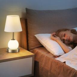 NIVOR 32cm LED Table Lamp with Bulb Included in White - thumbnail 8