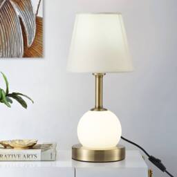 NIVOR 32cm LED Table Lamp with Bulb Included in White