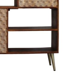 IH Design Koda Retro Display Unit with Shelves & Cupboards in Brown - thumbnail 5