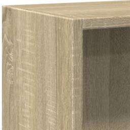 Berkfield Home Bookshelf Sonoma Oak 60x24x74.5 cm Engineered Wood in Light Brown - thumbnail 8