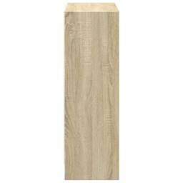 Berkfield Home Bookshelf Sonoma Oak 60x24x74.5 cm Engineered Wood in Light Brown - thumbnail 6
