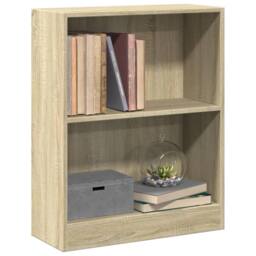 Berkfield Home Bookshelf Sonoma Oak 60x24x74.5 cm Engineered Wood in Light Brown - thumbnail 4