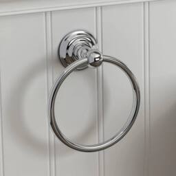 FLAVORA Bathroom Accessory Traditional Set Wall Mount in Silver - Size: 180 cm width x 180 cm drop - thumbnail 5