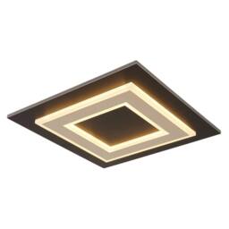 Netlighting Jayden 32cm Semi Flush Ceiling Light Matt Black LED 3000K
