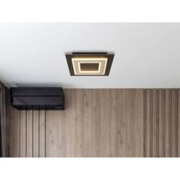 Netlighting Jayden 32cm Semi Flush Ceiling Light Matt Black LED 3000K - thumbnail 5