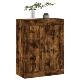 Berkfield Home Wall Mounted Cabinet Smoked Oak 69.5x34x90 cm Engineered Wood in Brown - thumbnail 4