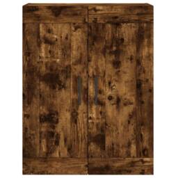 Berkfield Home Wall Mounted Cabinet Smoked Oak 69.5x34x90 cm Engineered Wood in Brown - thumbnail 6