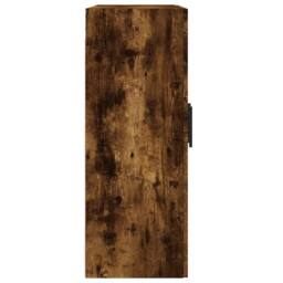 Berkfield Home Wall Mounted Cabinet Smoked Oak 69.5x34x90 cm Engineered Wood in Brown - thumbnail 8
