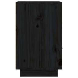 Berkfield Home Bedside Cabinets 2 pcs Black 40x34x55 cm Solid Wood Pine - Size: 40 x 34 x 55 cm - thumbnail 8