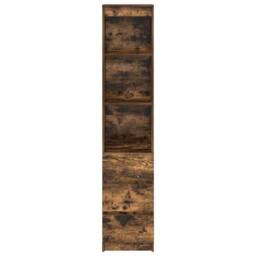 Berkfield Home Highboard Smoked Oak 37.5x35x180 cm Engineered Wood in Brown - thumbnail 6