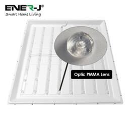 ENER-J Pack of 3 60x60 Slim Backlit 40W 3800Lm PMMA 2mm Diffuser Flicker Free in White - thumbnail 5