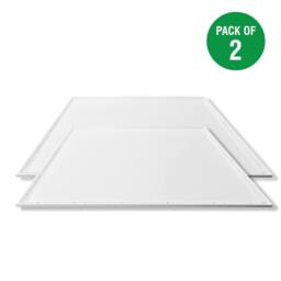 ENER-J Pack of 3 60x60 Slim Backlit 40W 3800Lm PMMA 2mm Diffuser Flicker Free in White - thumbnail 1