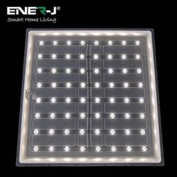 ENER-J Pack of 3 60x60 Slim Backlit 40W 3800Lm PMMA 2mm Diffuser Flicker Free in White - thumbnail 4