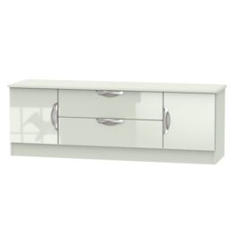 Ready Assembled 2 U Holborn 2 Door 2 Drawer Superwide TV Unit (Ready Assembled) in Taupe - Size: Large - thumbnail 8