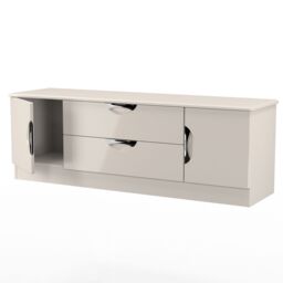 Ready Assembled 2 U Holborn 2 Door 2 Drawer Superwide TV Unit (Ready Assembled) in Taupe - Size: Large - thumbnail 6
